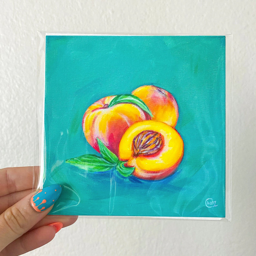 Colorful Peach Art Print