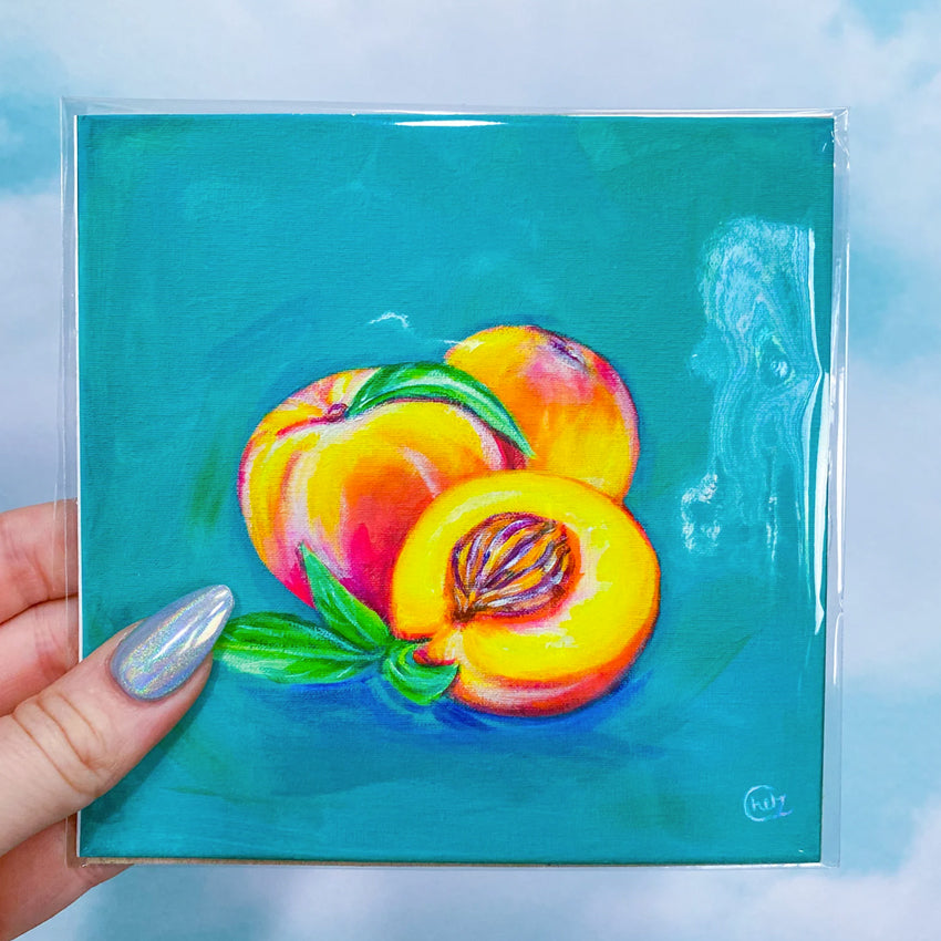 Colorful Peach Art Print
