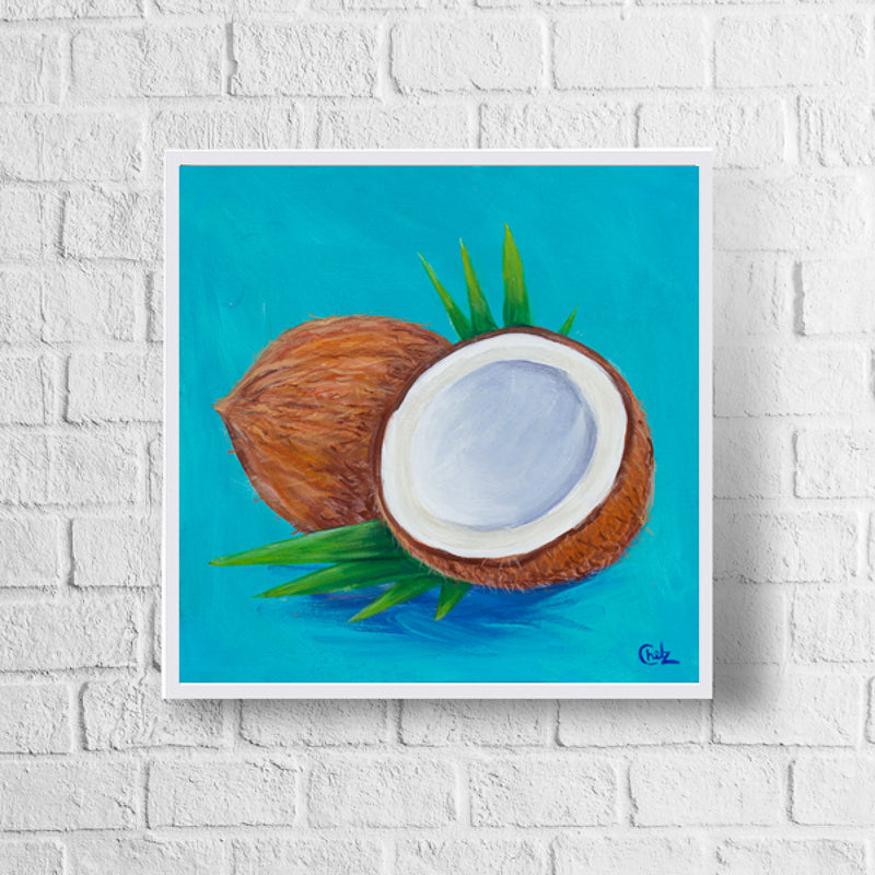 Colorful Coconut Art Print