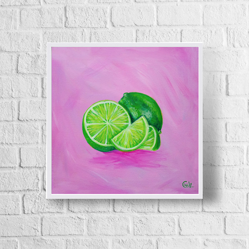 Colorful Lime Art Print