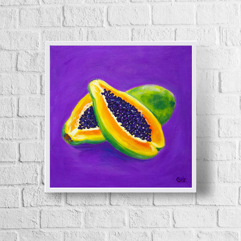 Colorful Papaya Art Print