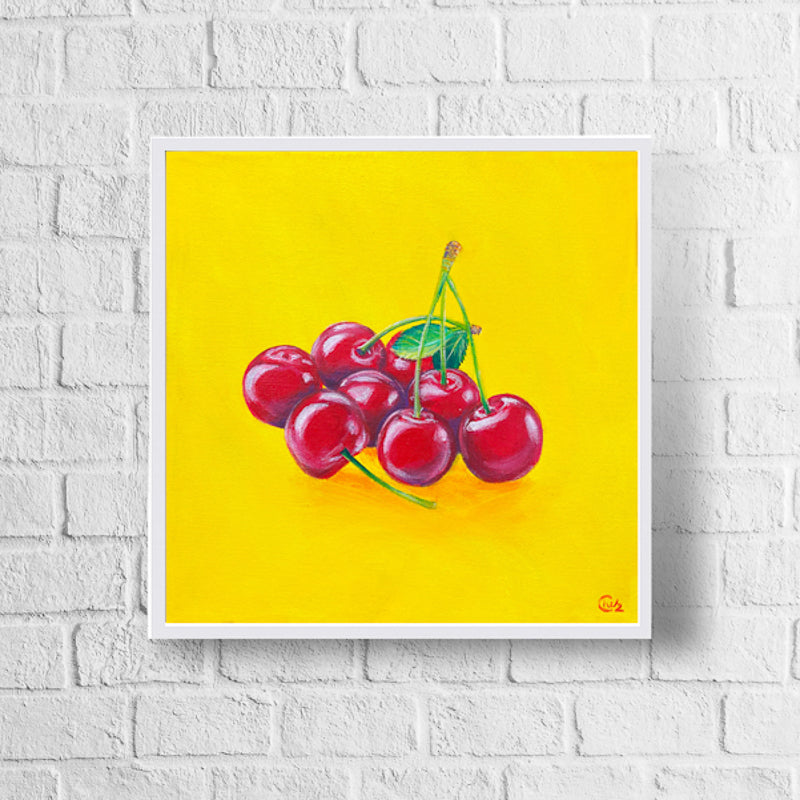 Colorful Cherry Art Print