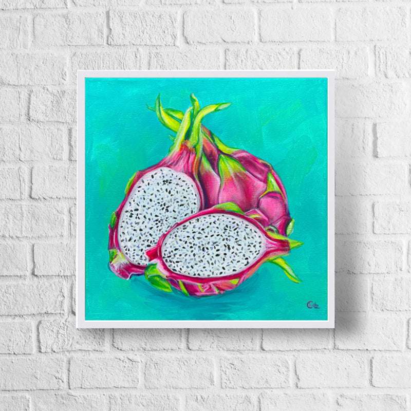 Colorful Dragonfruit Art Print