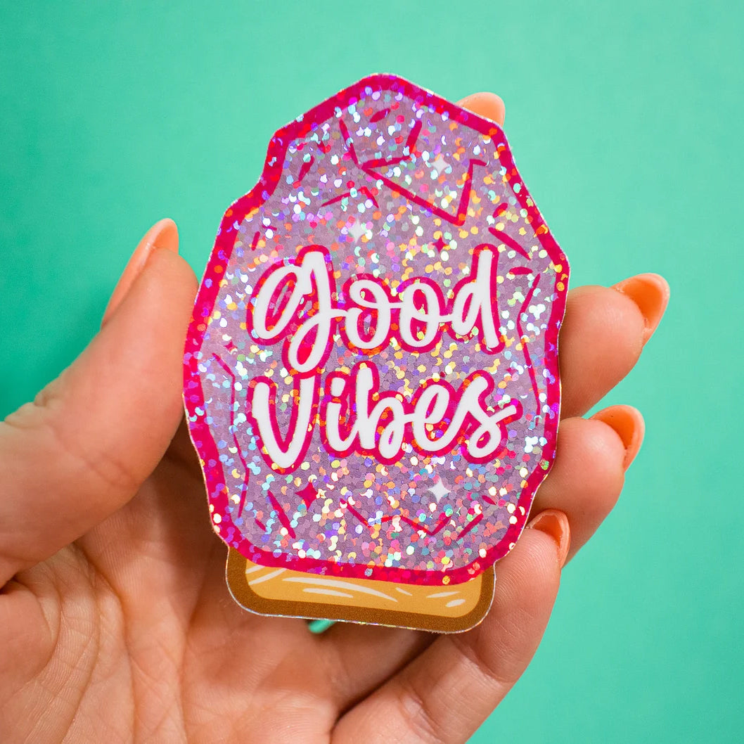 Good Vibes Salt Lamp Vinyl Sticker