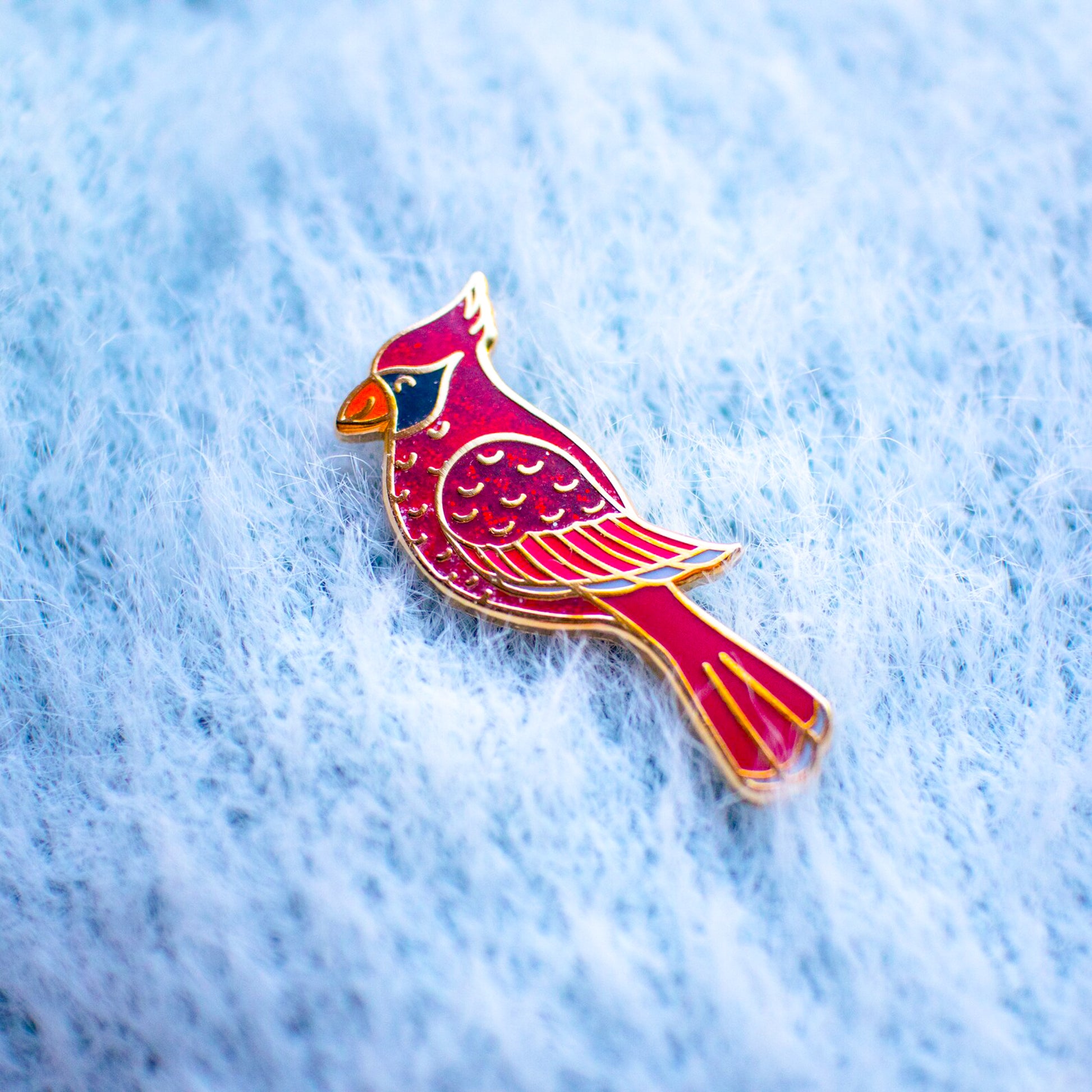 Cardinal Enamel Pin