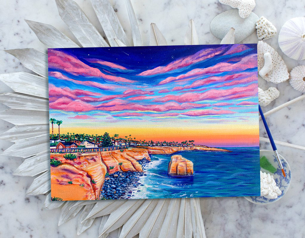 Sunset Cliffs, San Diego Art Print