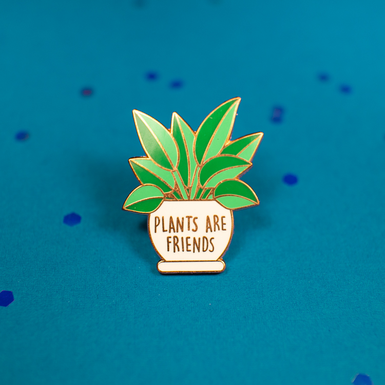 theartsyfolk Plant Mama & Daddy Enamel Pins / Cute Enamel Pins / Lapel Pin / Herb Pin / Plant Lover Enamel Pins / Funny Pins / Funny Badges / Punk Pins /