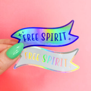 Free Spirit Holographic Sticker
