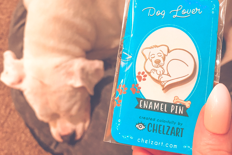Chelzart: Dog Lover Enamel Pin